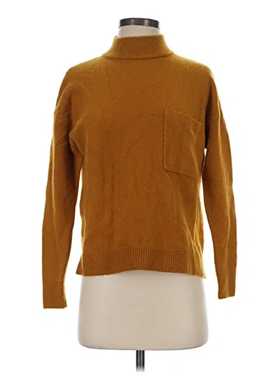 Pre-owned Madewell Turtleneck Sweater In Gold