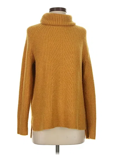 Pre-owned Madewell Turtleneck Sweater In Gold