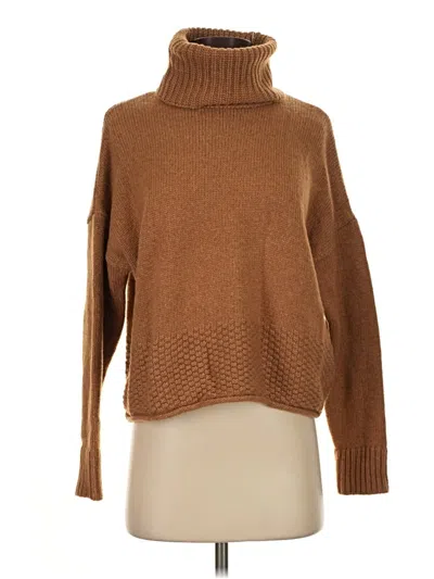 Pre-owned Madewell Turtleneck Sweater In Gold