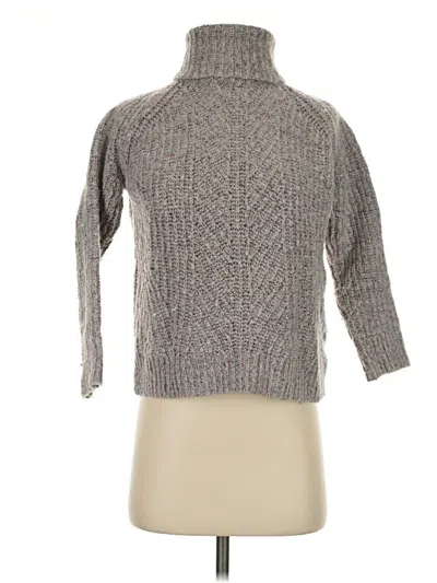 Pre-owned Madewell Turtleneck Sweater In Gray