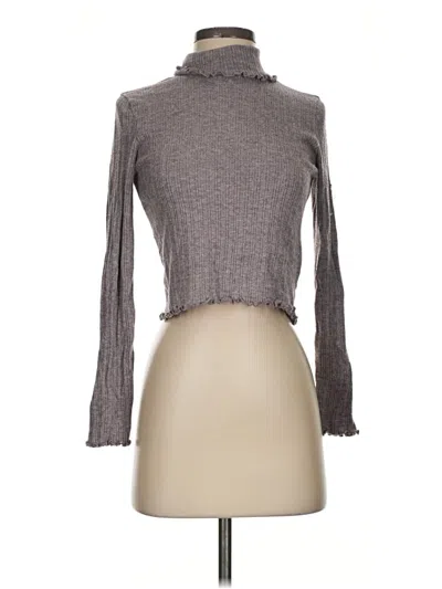 Pre-owned Madewell Turtleneck Sweater In Gray