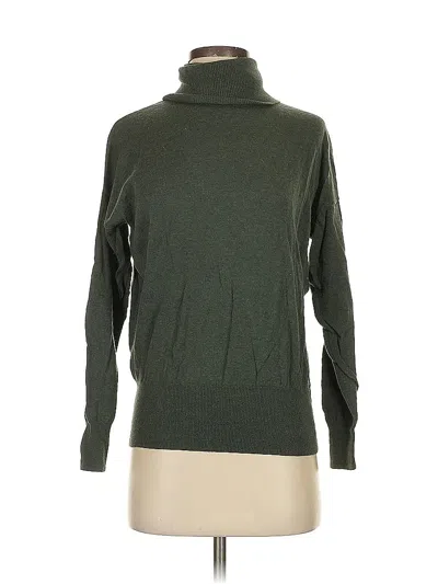 Pre-owned Madewell Turtleneck Sweater In Green