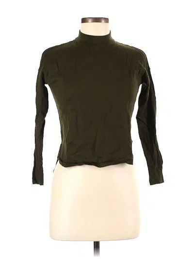 Pre-owned Madewell Turtleneck Sweater In Green