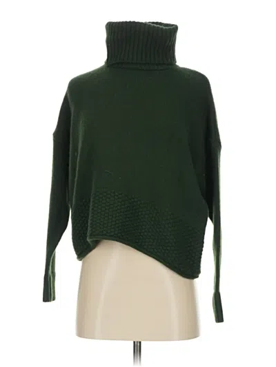 Pre-owned Madewell Turtleneck Sweater In Green