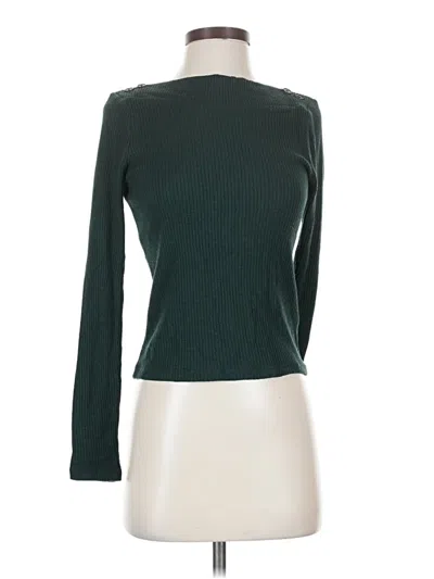 Pre-owned Madewell Turtleneck Sweater In Green