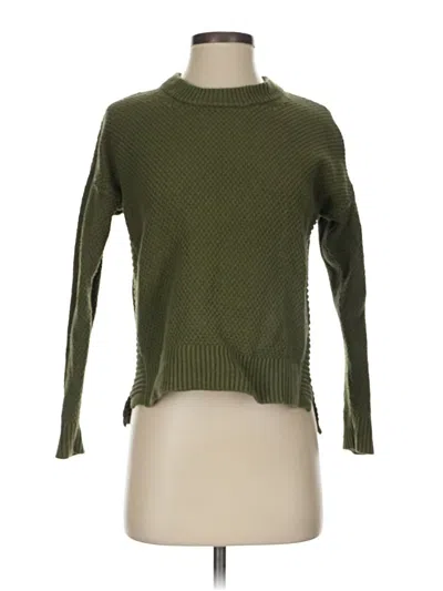 Pre-owned Madewell Turtleneck Sweater In Green