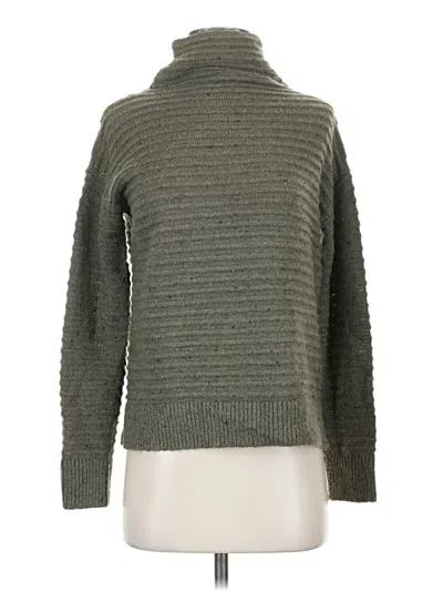 Pre-owned Madewell Turtleneck Sweater In Green