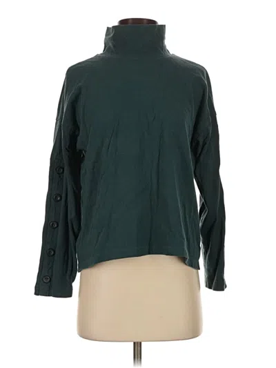 Pre-owned Madewell Turtleneck Sweater In Green