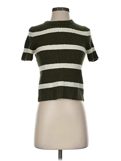Pre-owned Madewell Turtleneck Sweater In Green