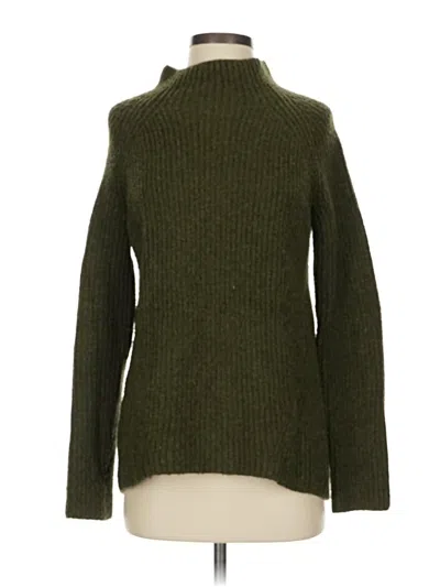 Pre-owned Madewell Turtleneck Sweater In Green