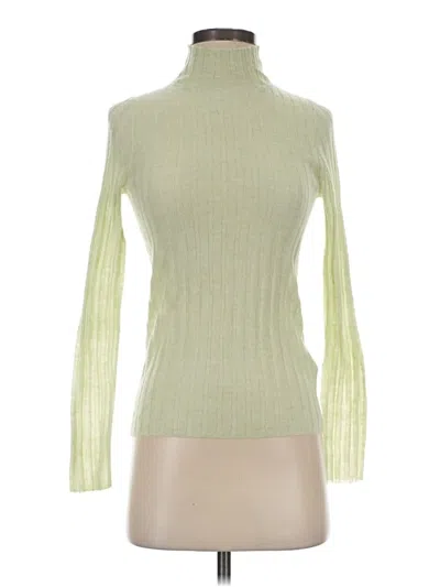 Pre-owned Madewell Turtleneck Sweater In Green