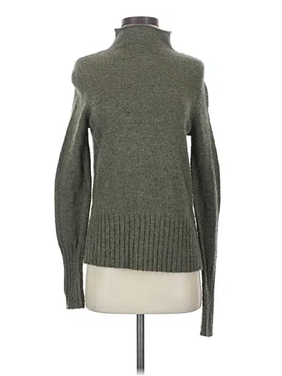 Pre-owned Madewell Turtleneck Sweater In Green