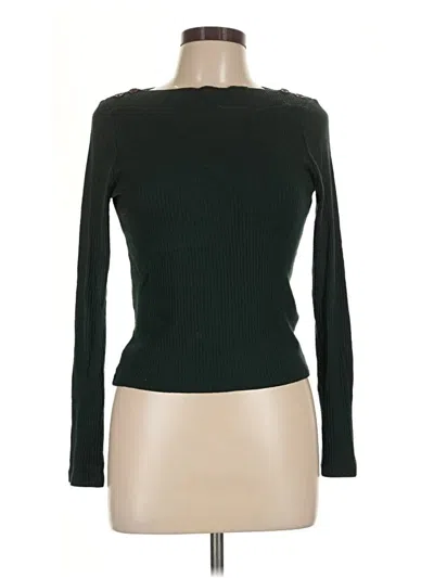 Pre-owned Madewell Turtleneck Sweater In Green