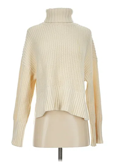 Pre-owned Madewell Turtleneck Sweater In Ivory