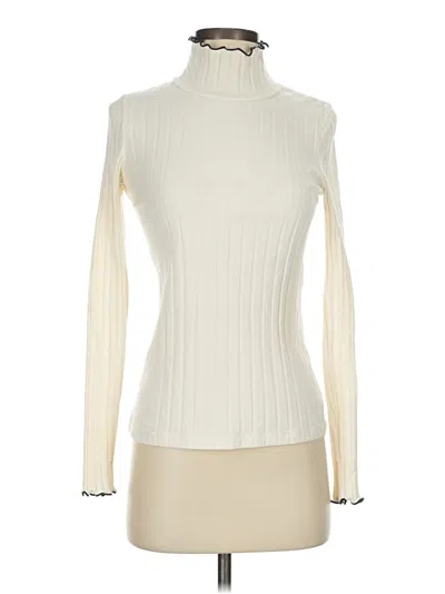 Pre-owned Madewell Turtleneck Sweater In Ivory