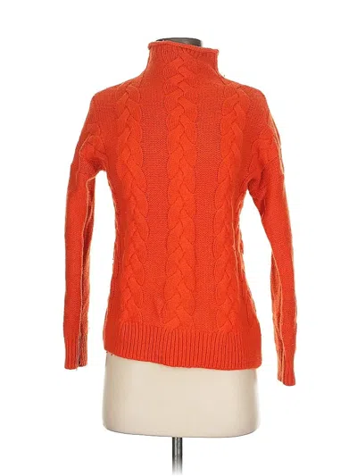 Pre-owned Madewell Turtleneck Sweater In Orange