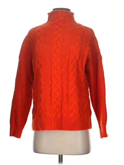 Pre-owned Madewell Turtleneck Sweater In Orange