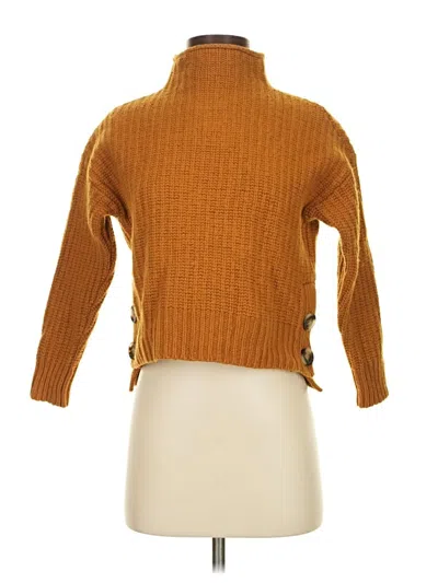 Pre-owned Madewell Turtleneck Sweater In Orange