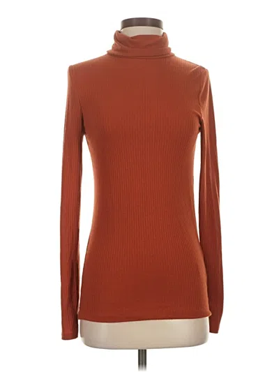 Pre-owned Madewell Turtleneck Sweater In Orange