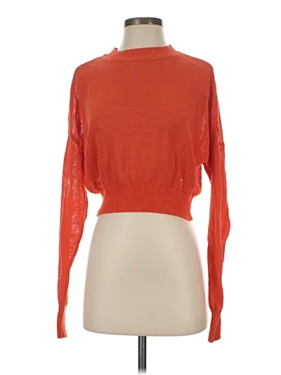 Pre-owned Madewell Turtleneck Sweater In Orange