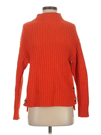 Pre-owned Madewell Turtleneck Sweater In Orange