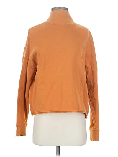 Pre-owned Madewell Turtleneck Sweater In Orange