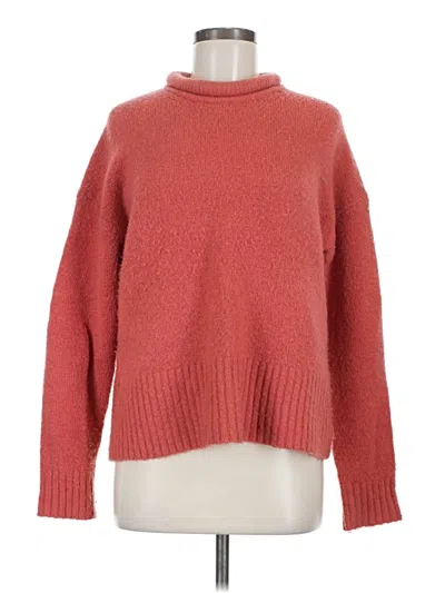 Pre-owned Madewell Turtleneck Sweater In Orange