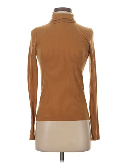 Pre-owned Madewell Turtleneck Sweater In Orange