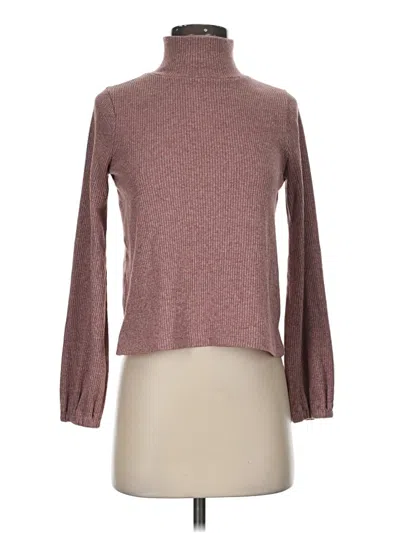 Pre-owned Madewell Turtleneck Sweater In Pink