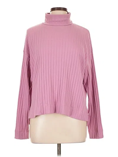 Pre-owned Madewell Turtleneck Sweater In Pink