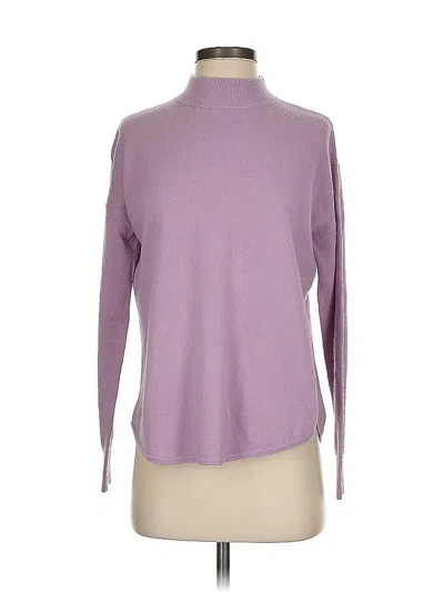 Pre-owned Madewell Turtleneck Sweater In Purple