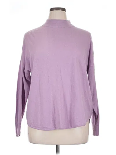 Pre-owned Madewell Turtleneck Sweater In Purple
