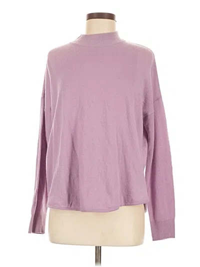 Pre-owned Madewell Turtleneck Sweater In Purple