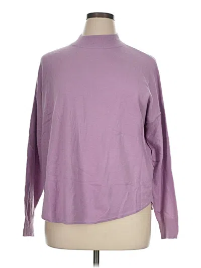 Pre-owned Madewell Turtleneck Sweater In Purple