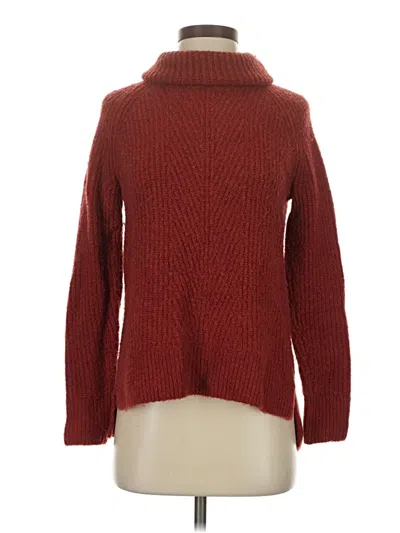 Pre-owned Madewell Turtleneck Sweater In Red