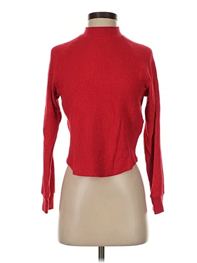 Pre-owned Madewell Turtleneck Sweater In Red