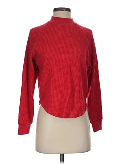 Pre-owned Madewell Turtleneck Sweater In Red