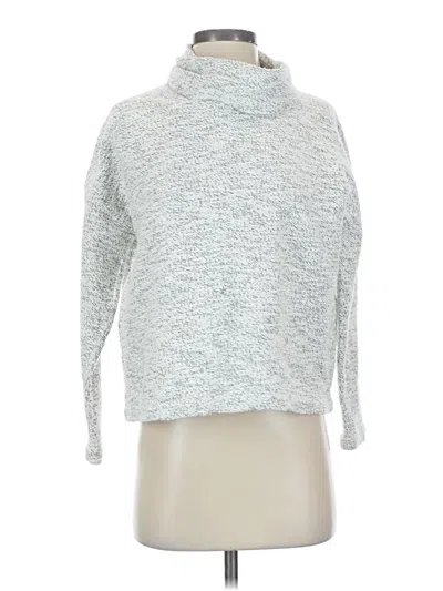 Pre-owned Madewell Turtleneck Sweater In Silver