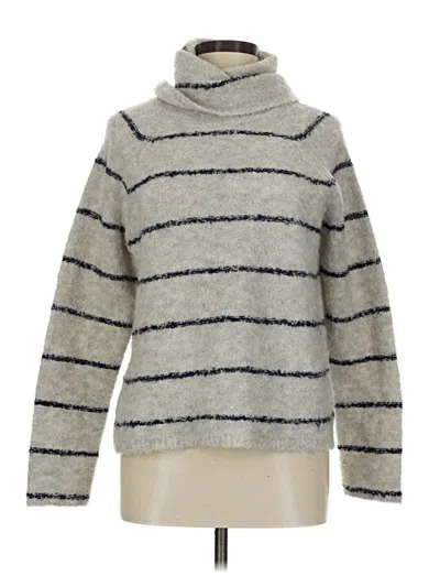 Pre-owned Madewell Turtleneck Sweater In Silver