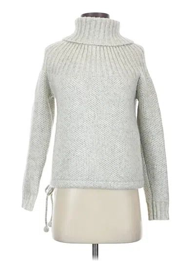 Pre-owned Madewell Turtleneck Sweater In Silver