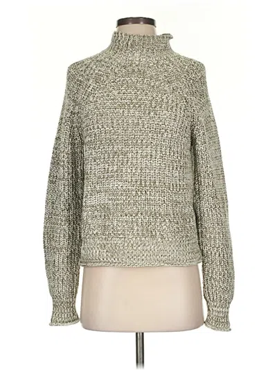 Pre-owned Madewell Turtleneck Sweater In Silver