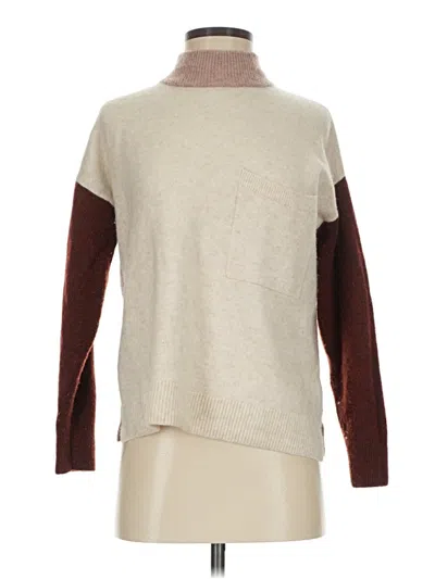 Pre-owned Madewell Turtleneck Sweater In Tan
