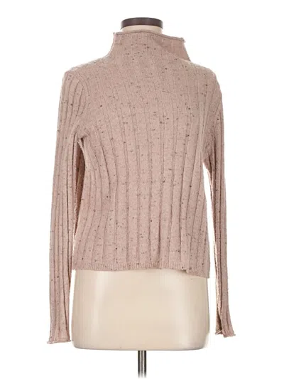 Pre-owned Madewell Turtleneck Sweater In Tan