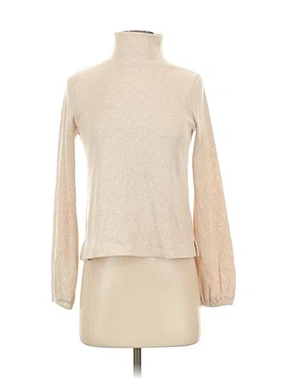 Pre-owned Madewell Turtleneck Sweater In Tan