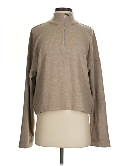Pre-owned Madewell Turtleneck Sweater In Tan