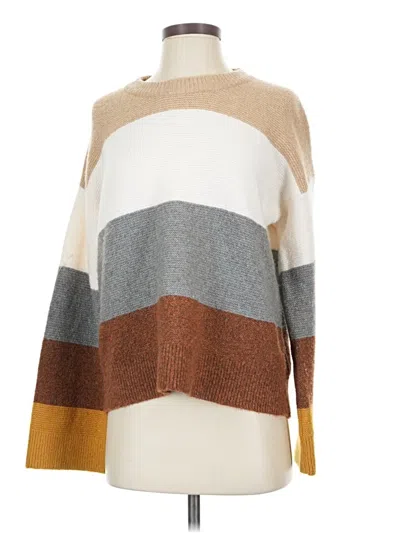 Pre-owned Madewell Turtleneck Sweater In Tan