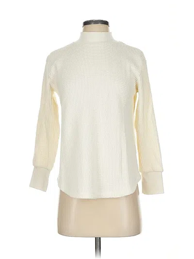 Pre-owned Madewell Turtleneck Sweater In White