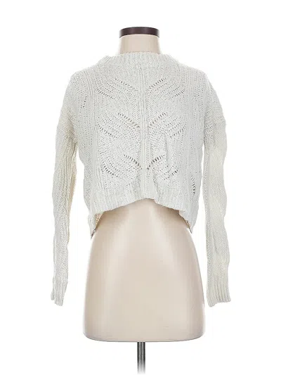 Pre-owned Madewell Turtleneck Sweater In White