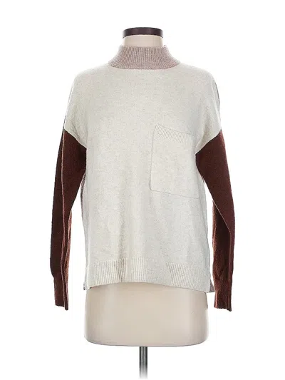 Pre-owned Madewell Turtleneck Sweater In White