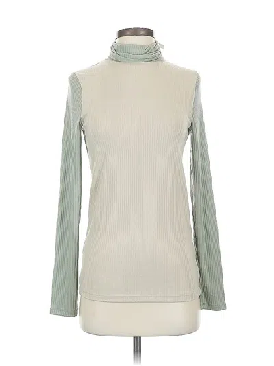 Pre-owned Madewell Turtleneck Sweater In White